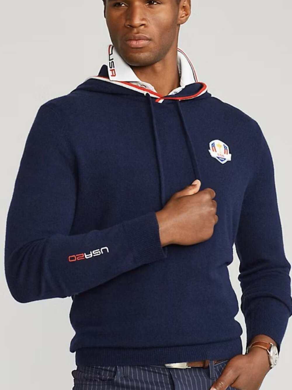 Ralph Lauren U.S. Ryder Cup 2020 Cashmere Hooded Sweater